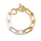 Two-Tone Cable Link Bracelet