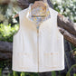 Reversible Zip Up Sleeveless Quilted Vest