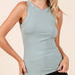 Rib Knit Round Neck Tank