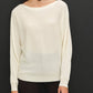 Dolman Sleeve Fine Gauge Boatneck Sweater