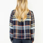 Plaid Long Sleeve Button Top