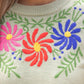 Floral Embroidered Long Sleeve Sweater