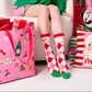 "MERRY" Argyle Socks