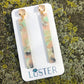 Ivory Stick Drop Lightweight Statement Earrings