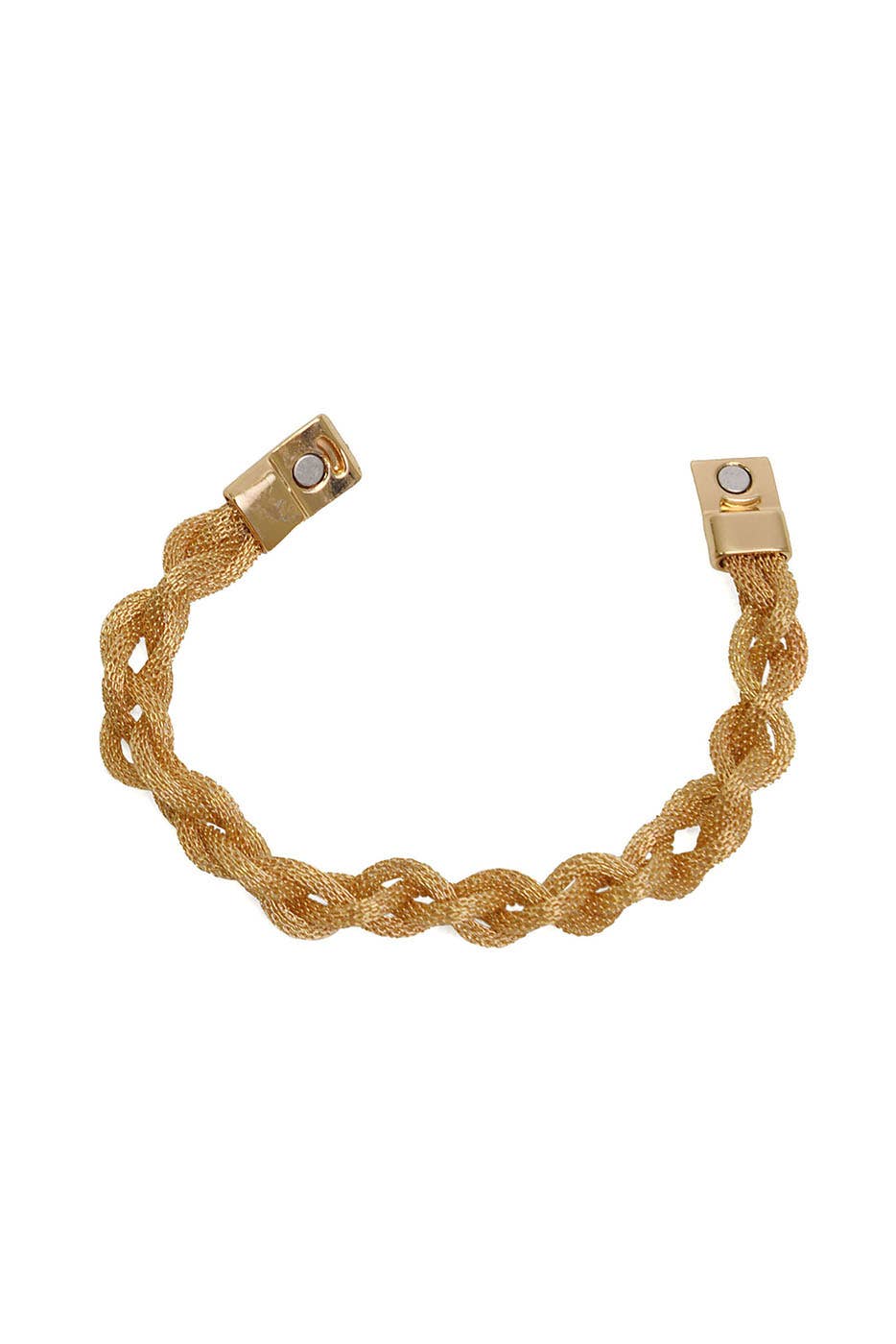 Gold Braided Mesh Bracelet