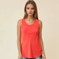 Sleeveless Scoop Neck Bias Woven Top