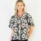Puff Sleeve Floral Print Top