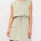 Sage Muscle Utility Mini Dress