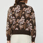 Pattern Jacquard Half Zip-up Sweater