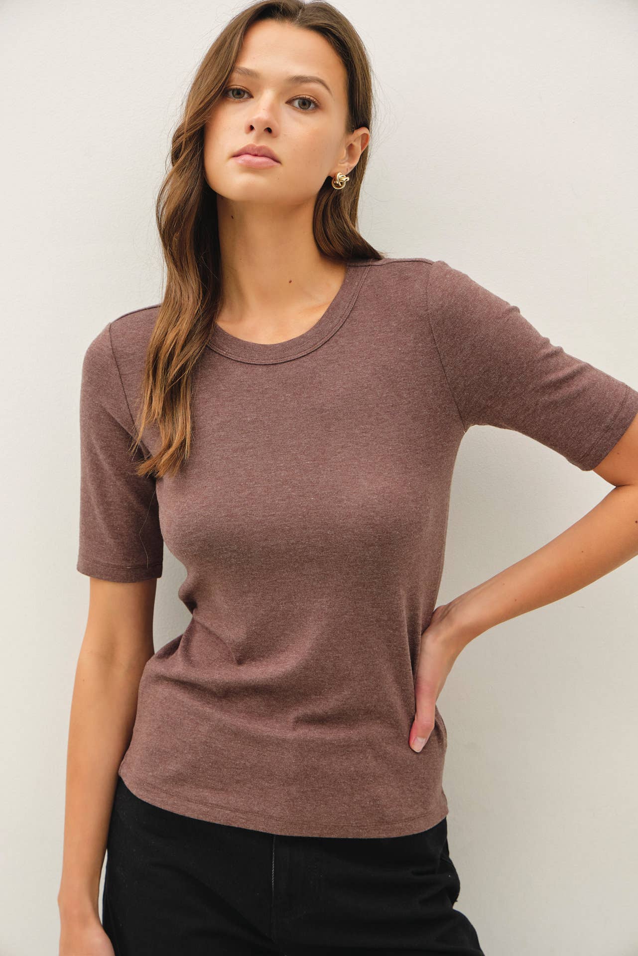 Ultra Soft Basic Short Sleeve Top