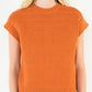 Orange Knit Vest Top