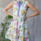 Sleeveless Tiered Floral Print Dress