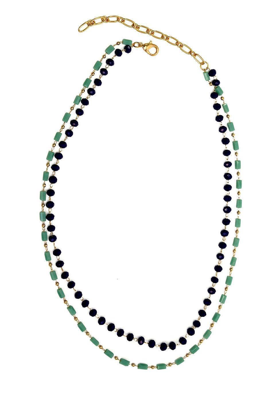 15+ Beaded 2 Row Necklace