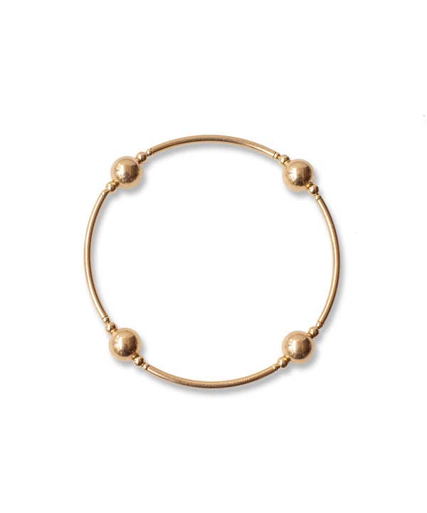 8mm Gold Finish Blessing Bracelet