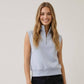 Buttery Soft Modal Half Zip Sleeveless Top