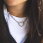 Stainless Steel Open Heart Necklace