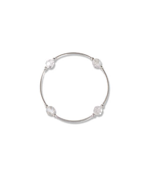 8mm Diamond Swarovski Crystal Blessing Bracelet - April