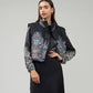 Floral Paisley Cropped Quilted Vest