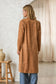Western Faux Suede Duster Coat
