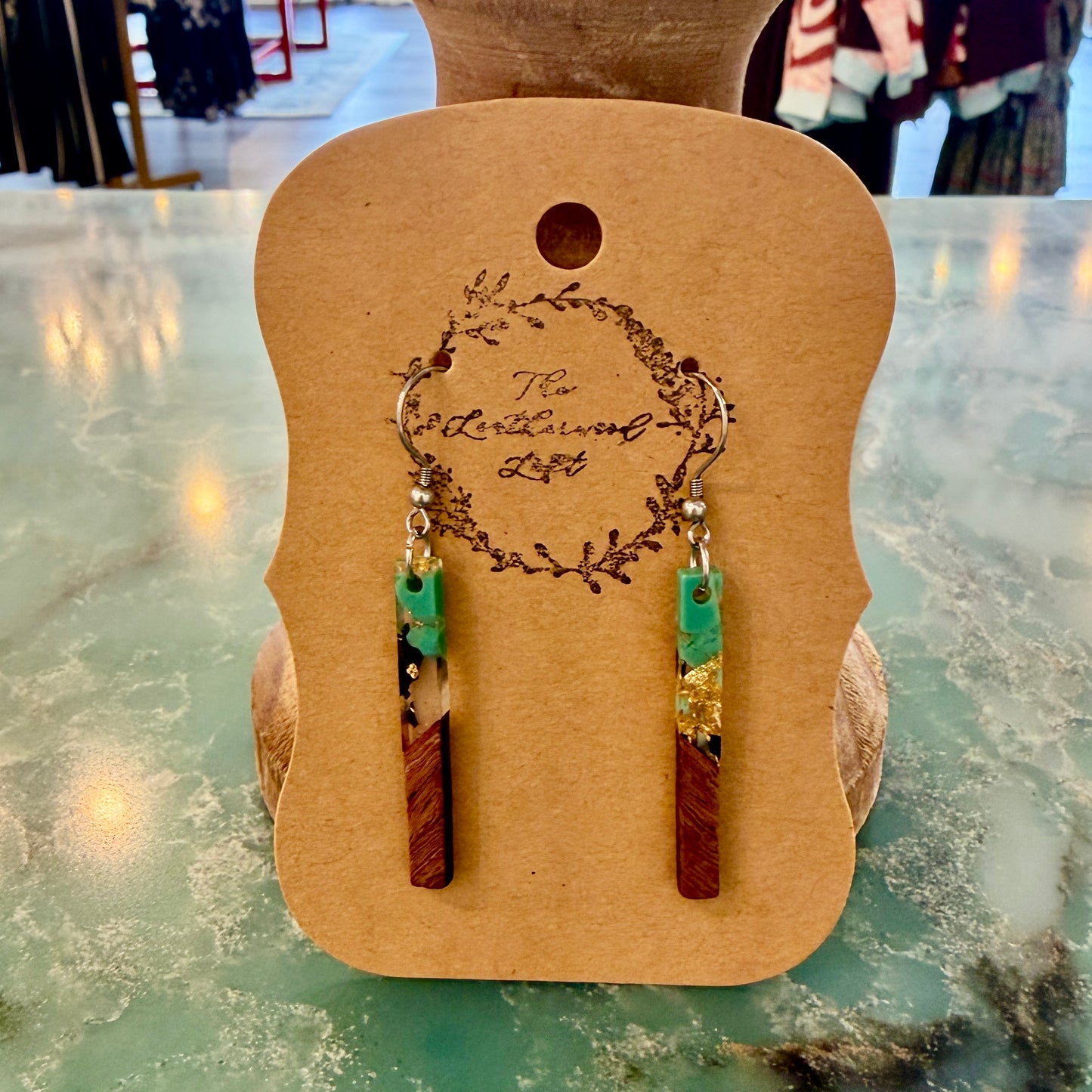 TLL Turquoise/Wood Rectangle