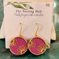 Gold Floral Drop Earrings