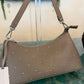 Miley Silver Mink Studded Bag