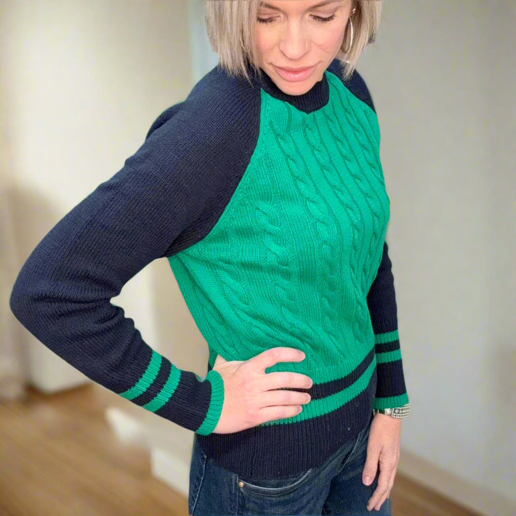 Preppy Cable Sweater