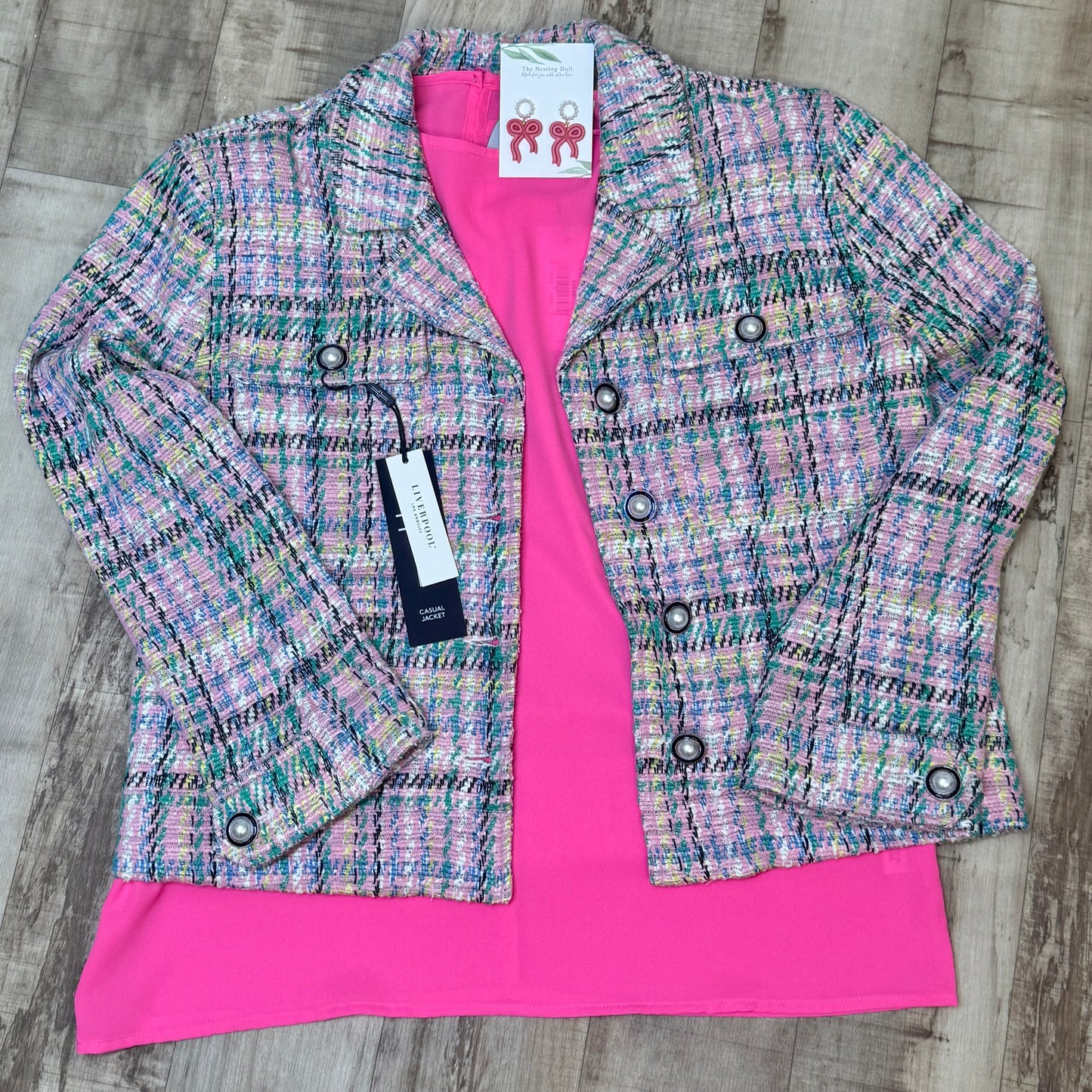 Button Front Boxy Jacket