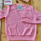 Pink Boucle Patch Pocket Sweater