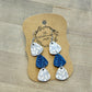 Triple Drop Blues Earrings