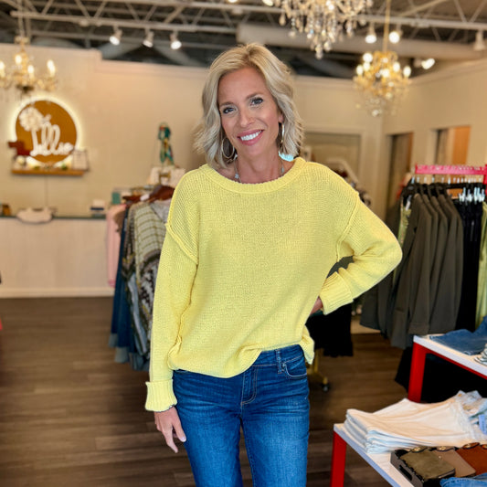 Exposed Seam Sweater