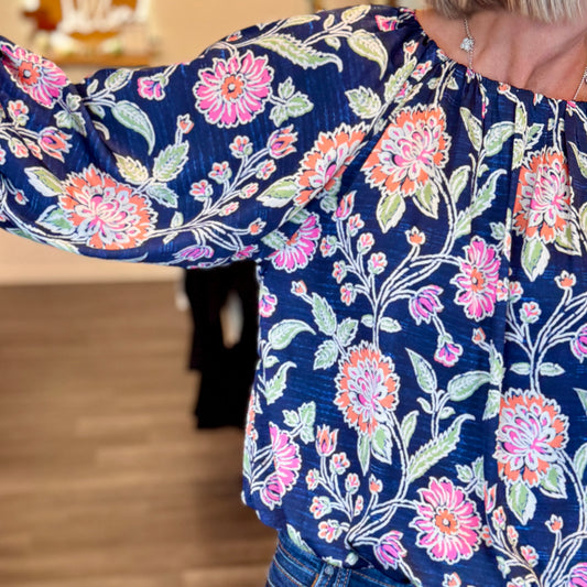 Balloon Sleeve Boatneck