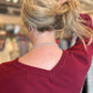 Double V Side Slit Sweater