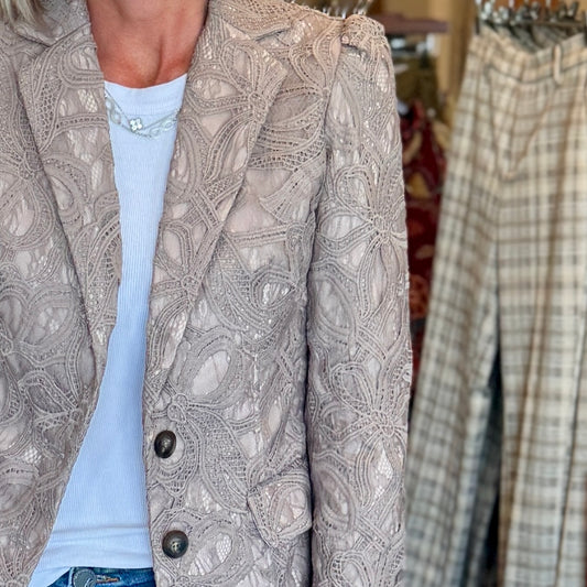 Floral Lace Blazer