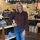 Polo Long Sleeve Sweater: Brown
