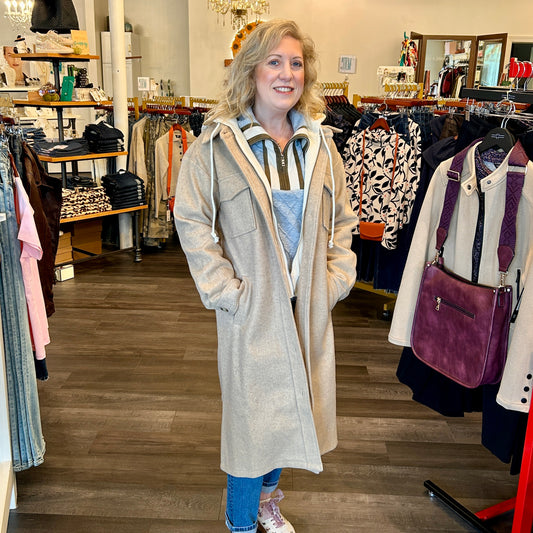 Twofer Hoodie Coat