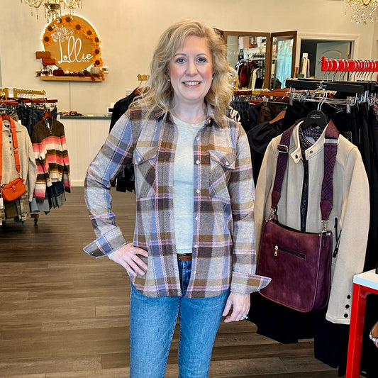 Cassian Brushed Flannel Shacket