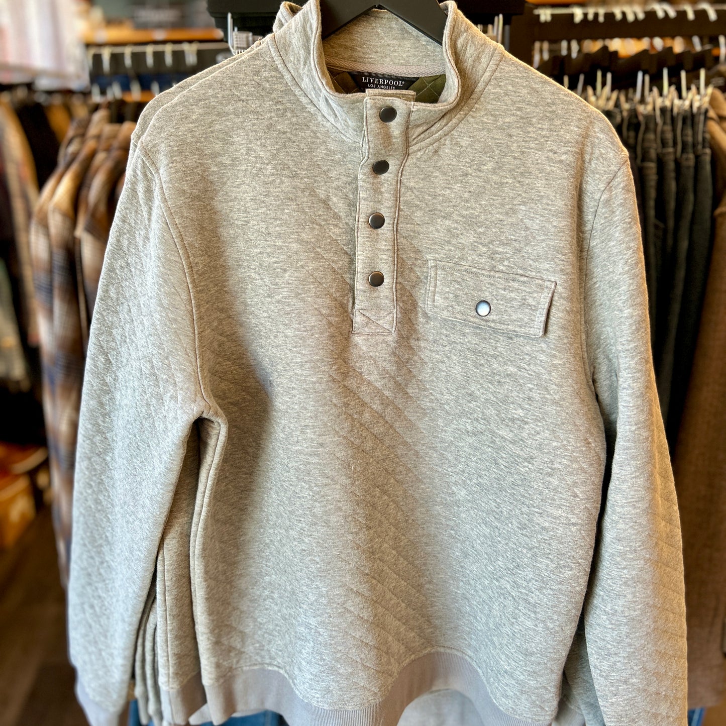 Men's Liverpool Quilted 1/4 Snap Shirt