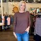 Chocolate Stacy Long Sleeve Tee