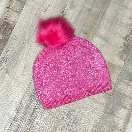 Pink Glittery Slouch Hat