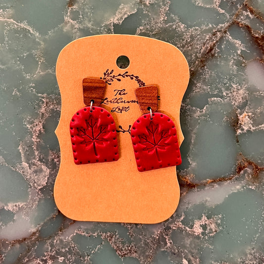 Maple Leaf Drop Earrings
