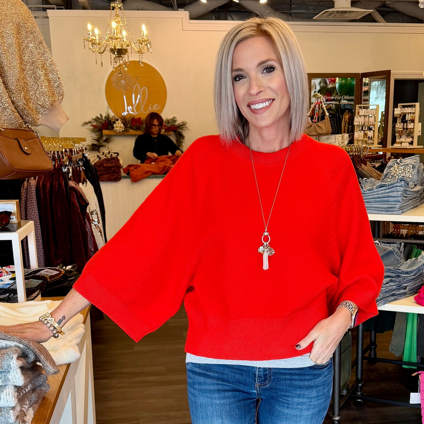 Batwing Sleeve Sweater