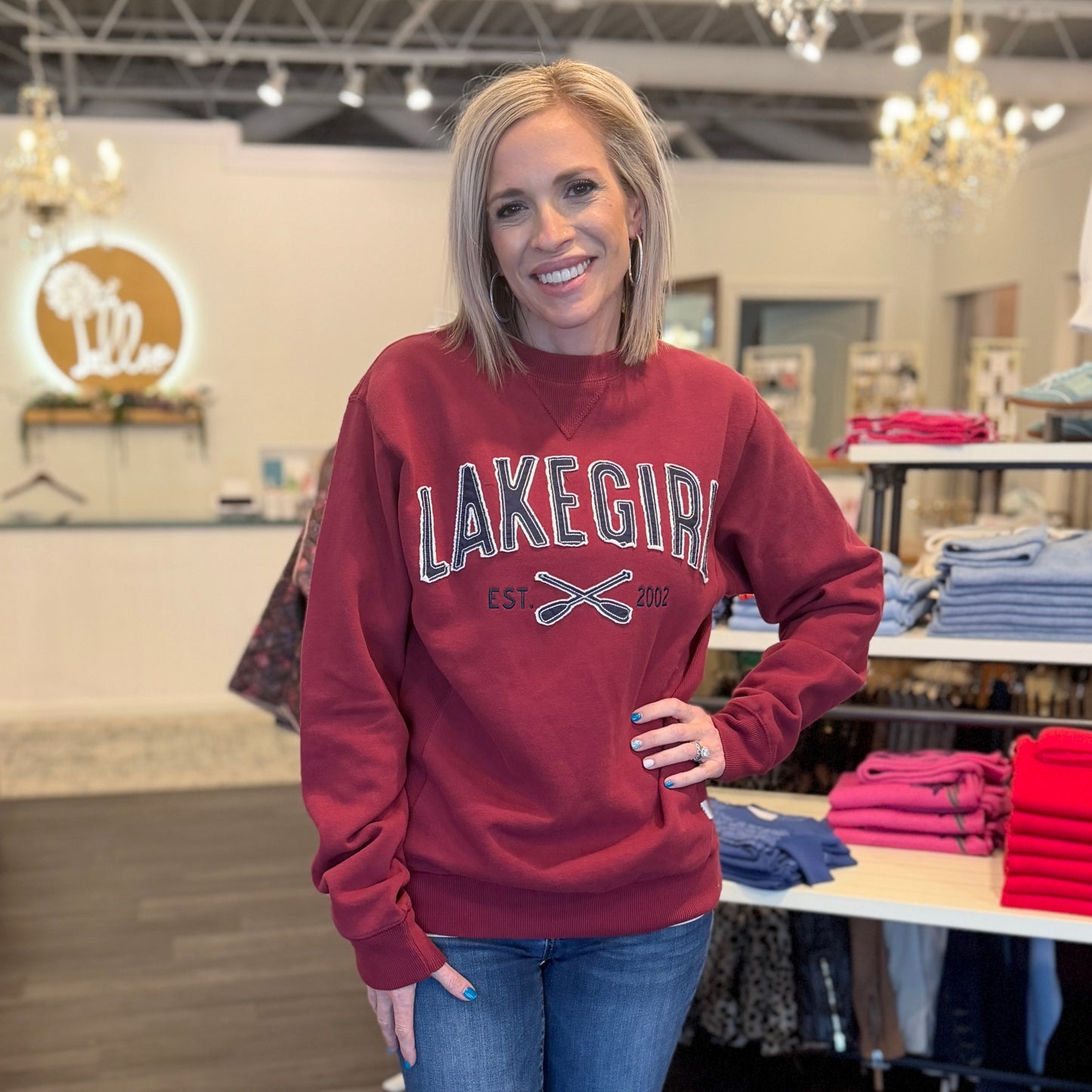 Lakegirl Maroon Sweatshirt