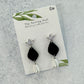 Black and White Clay Earrings