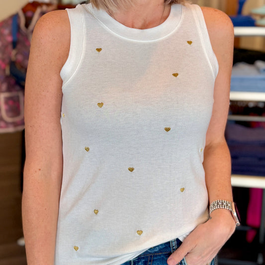 Cleo Gold Heart Tank