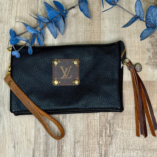 Black LV Repurposed Crossbody
