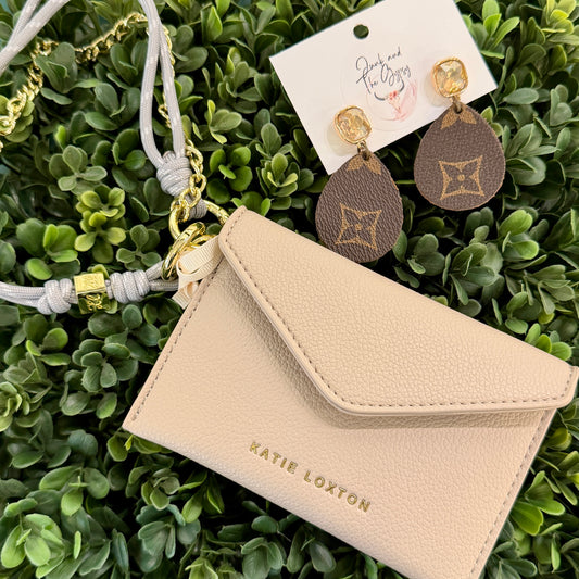 LV Teardrop Upcycled Earring