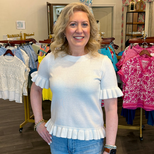 Another Love White Aubrey Top