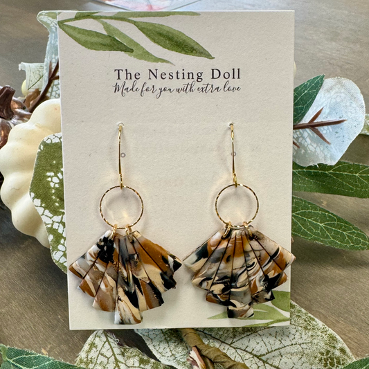 The Nesting Doll Clay Dangle Earrings