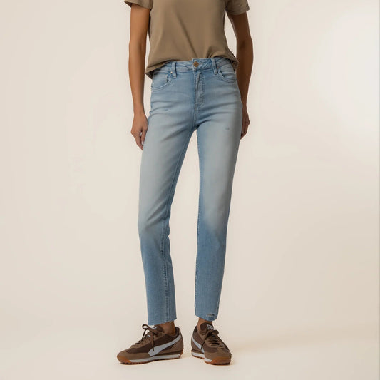 Kut from the Kloth Rachael High Rise Mom Jean with Raw Hem